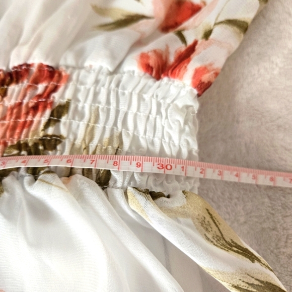 Kate & Lily Women’s Floral Chiffon Dress Size 8 Sleeveless Tiered Ruffle Skirt - Picture 10 of 15